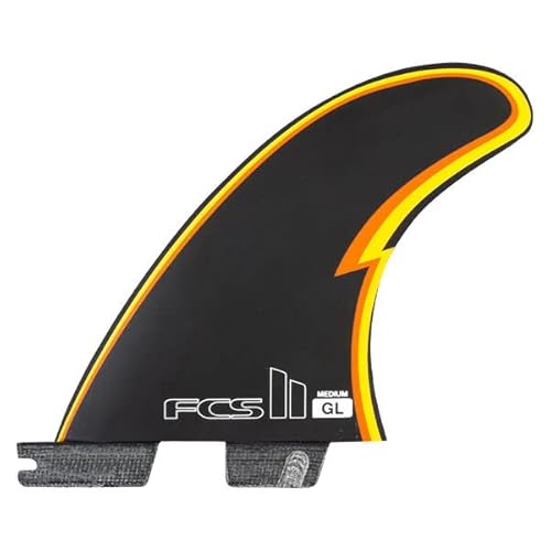 FCS II サーフボードフィン 黒/黄 FCS II JS TRI FIN SET - FCS JAPAN